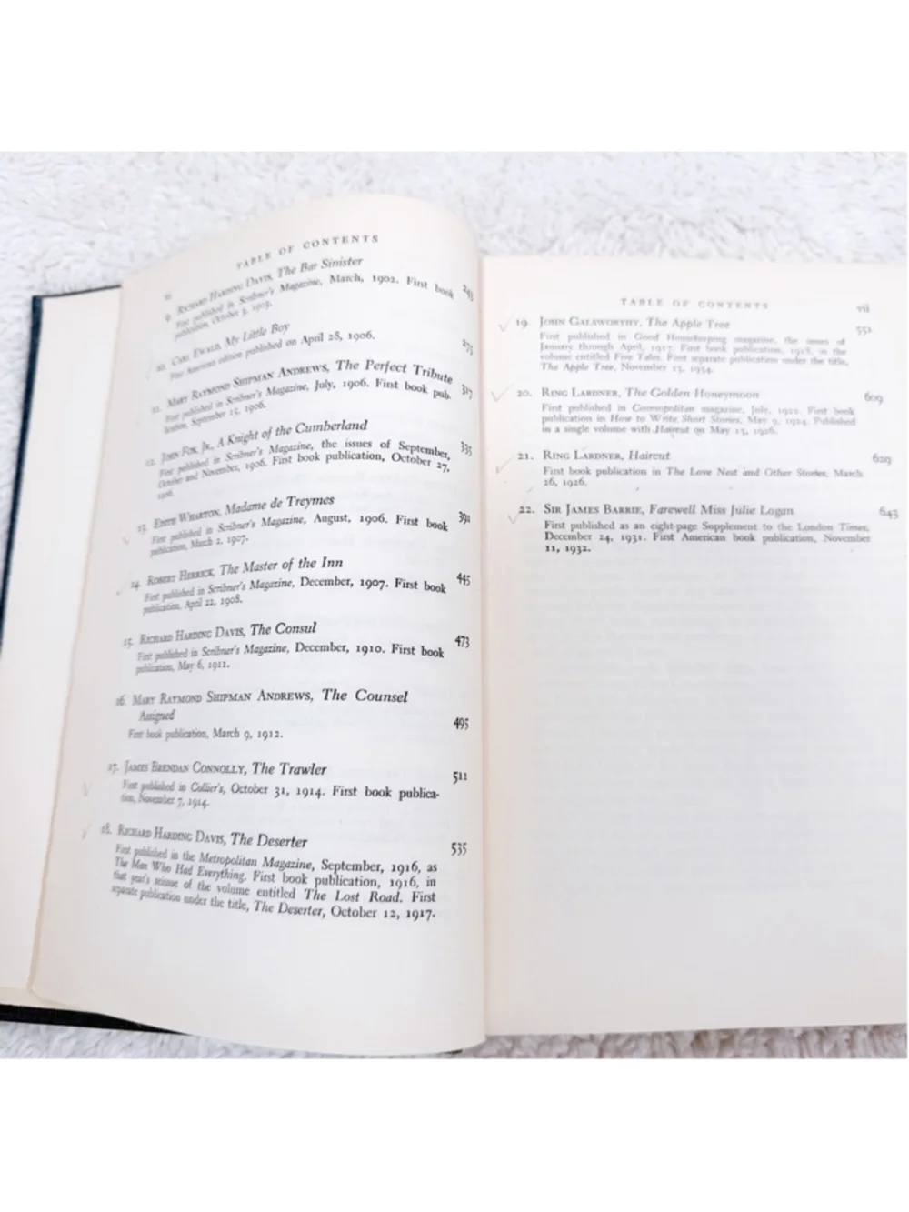 The Scribner Treasury 22 Classic Tales Hardcover Book 1953 Vintage Anthology